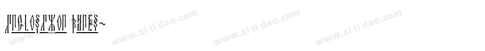 AngloSaxon Runes字体转换